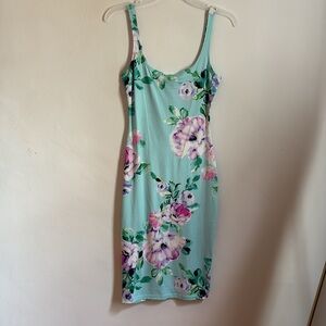 Fashion nova light blue floral dress